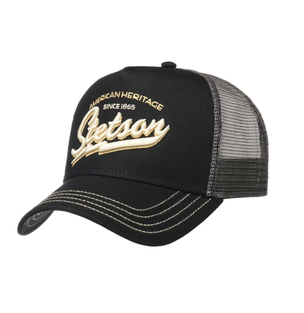 Stetson American Heritage Trucker Pet Zwart | Stetson