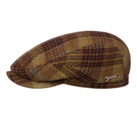 Stetson Garage Theme Driver Cap Wool Checkered Brown-59 / L | Stetson