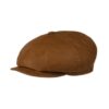 Stetson Hatteras Goatvelour Flatcap Brown-61 / XL | Stetson