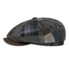 Stetson Hatteras Patchwork Wool Cap Blue Grey-61 / XL | Stetson