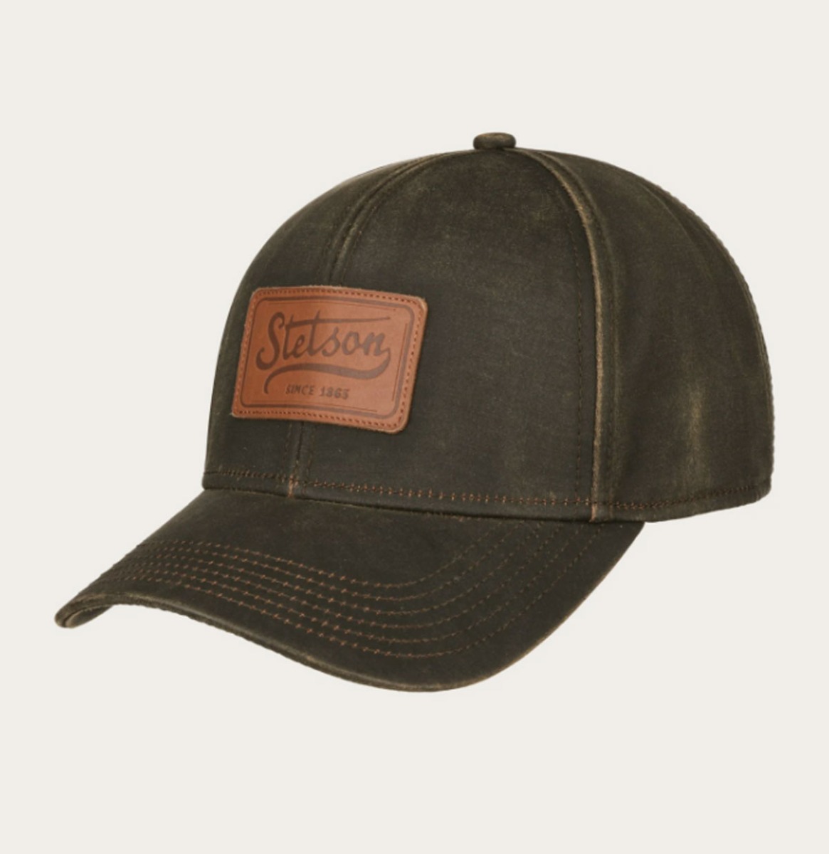 Stetson Leren Patch Pet | Stetson