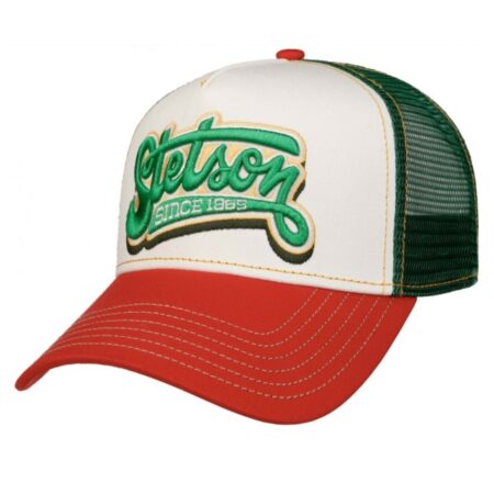Stetson Lettering Trucker Pet Rood Groen | Stetson