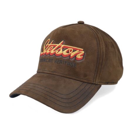 Stetson Oily Goat Trucker Pet Suede Bruin | Stetson