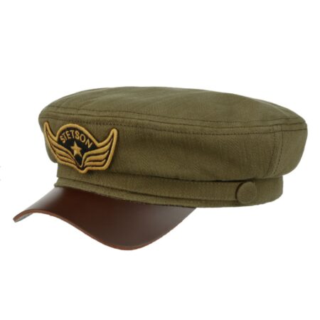 Stetson Peabody Fishermans Cap Olive-57 | Stetson