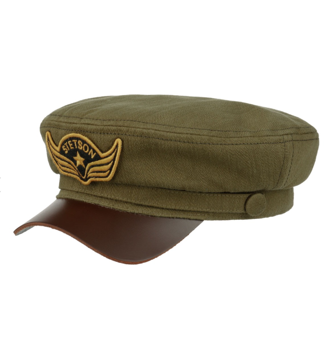 Stetson Peabody Fishermans Cap Olive-57 | Stetson