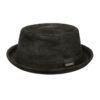 Stetson Pork Pie Pennsylvania Hat Leather Black-61 / XL | Stetson