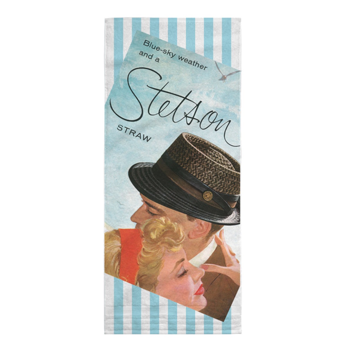 Stetson Strand Handdoek Blauw Wit | Stetson