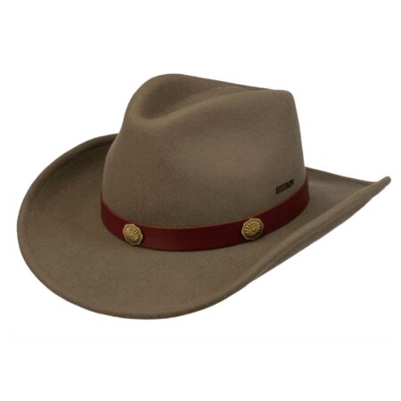 Stetson Tamalo Western Woolfelt Hat Dark Gey Beige-61 / XL | Stetson