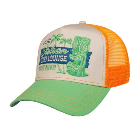 Stetson Tiki Lounge Trucker Pet Groen Oranje | Stetson