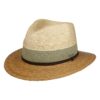 Stetson Traveller Hat Palm Braid - Natural With Mint-61 / XL | Stetson
