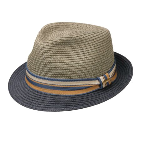 Stetson Trilby Toyo Hat Green Blue-57/M | Stetson