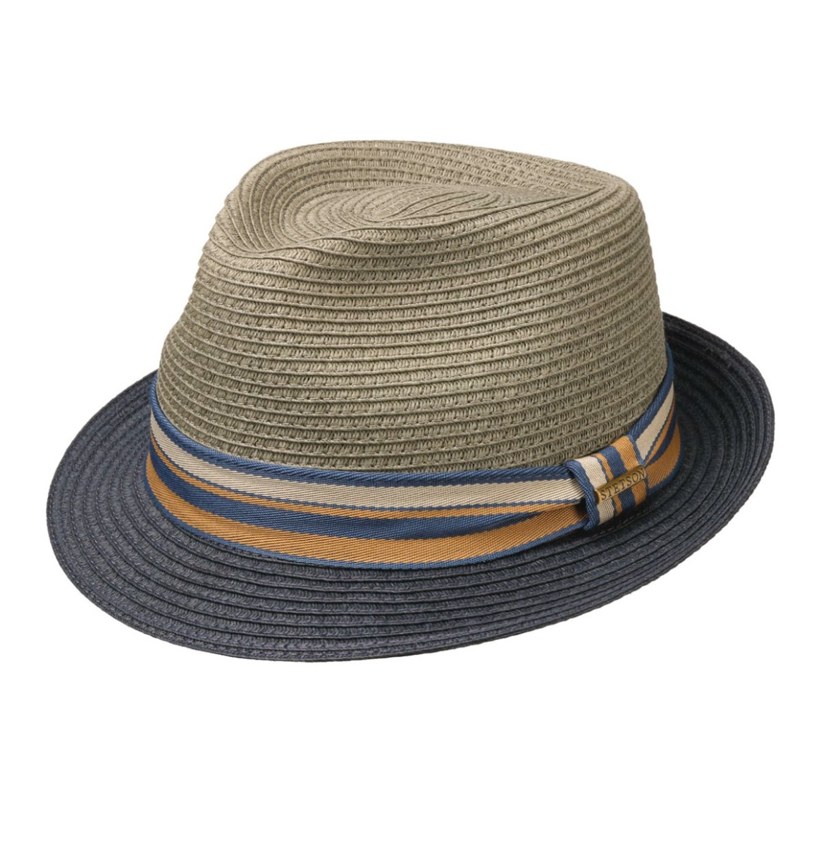 Stetson Trilby Toyo Hat Green Blue-57/M | Stetson