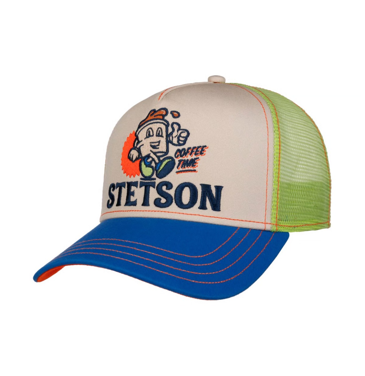 Stetson Trucker Pet Barista Coffee Time - Blauw | Stetson