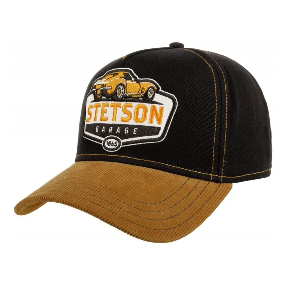 Stetson Trucker Pet Garage Zwart Mosterd | Stetson