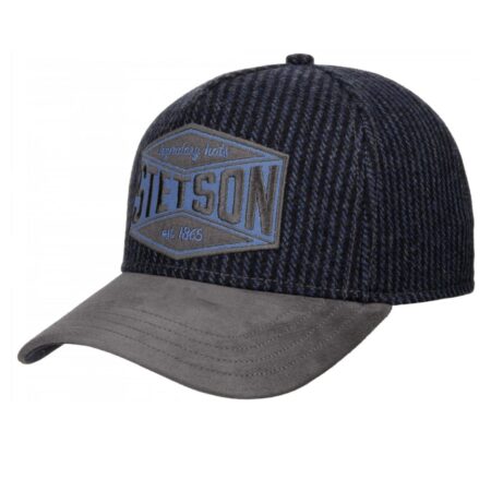 Stetson Trucker Pet Goat Suede Wol Blauw | Stetson