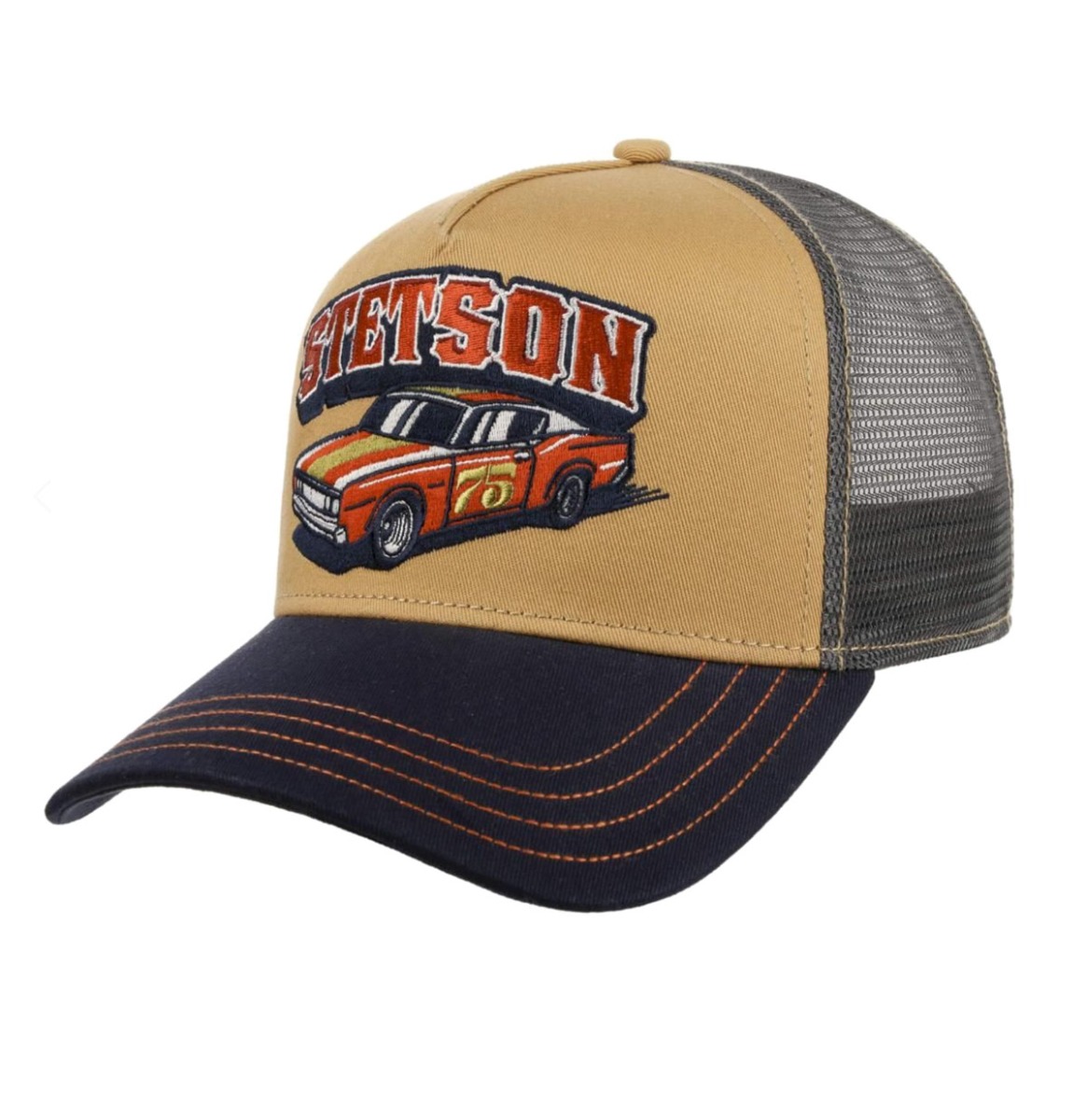 Stetson Trucker Pet Indy Camel Navy | Stetson
