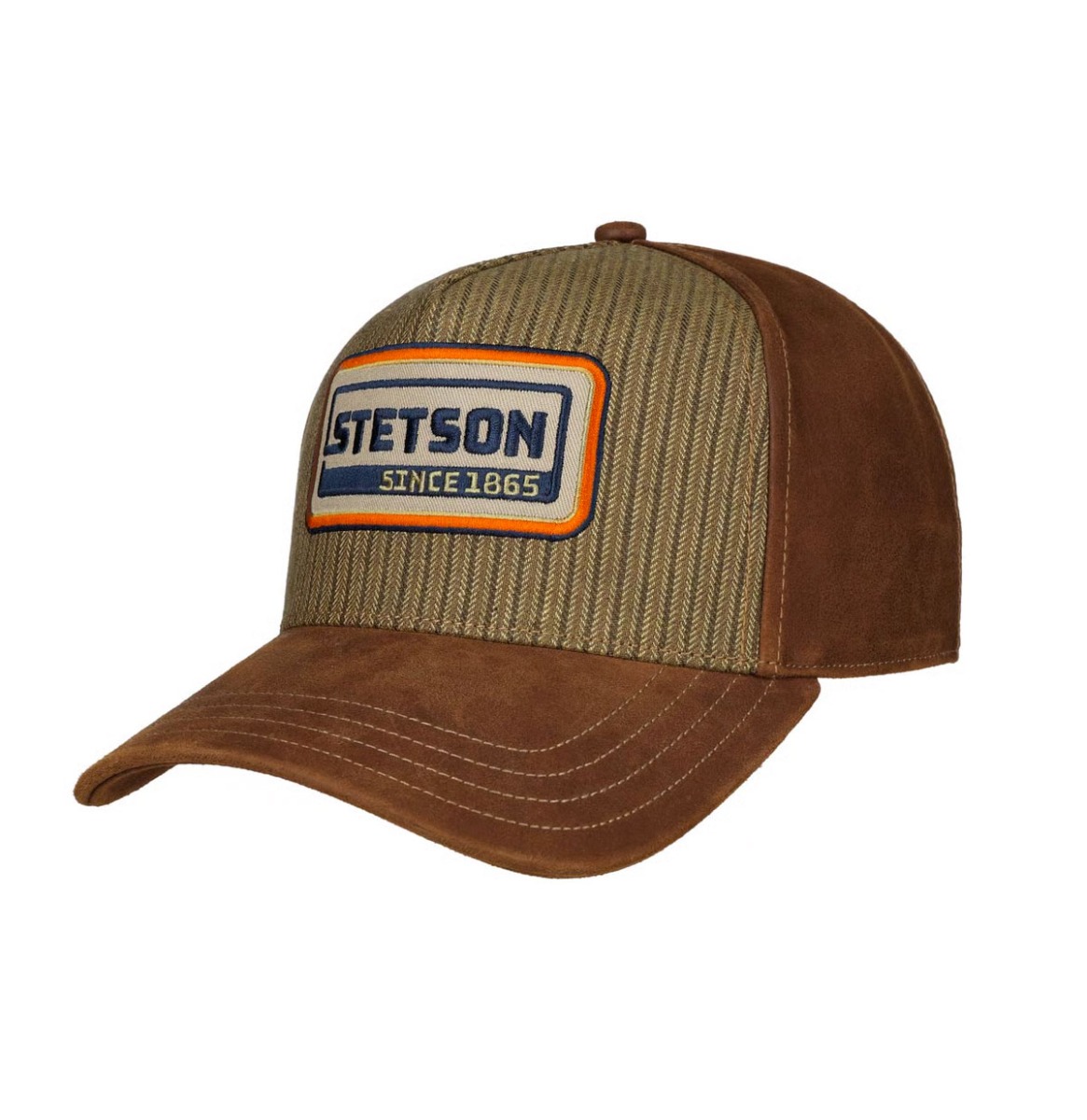 Stetson Trucker Pet Linen Stripe - Bruin | Stetson