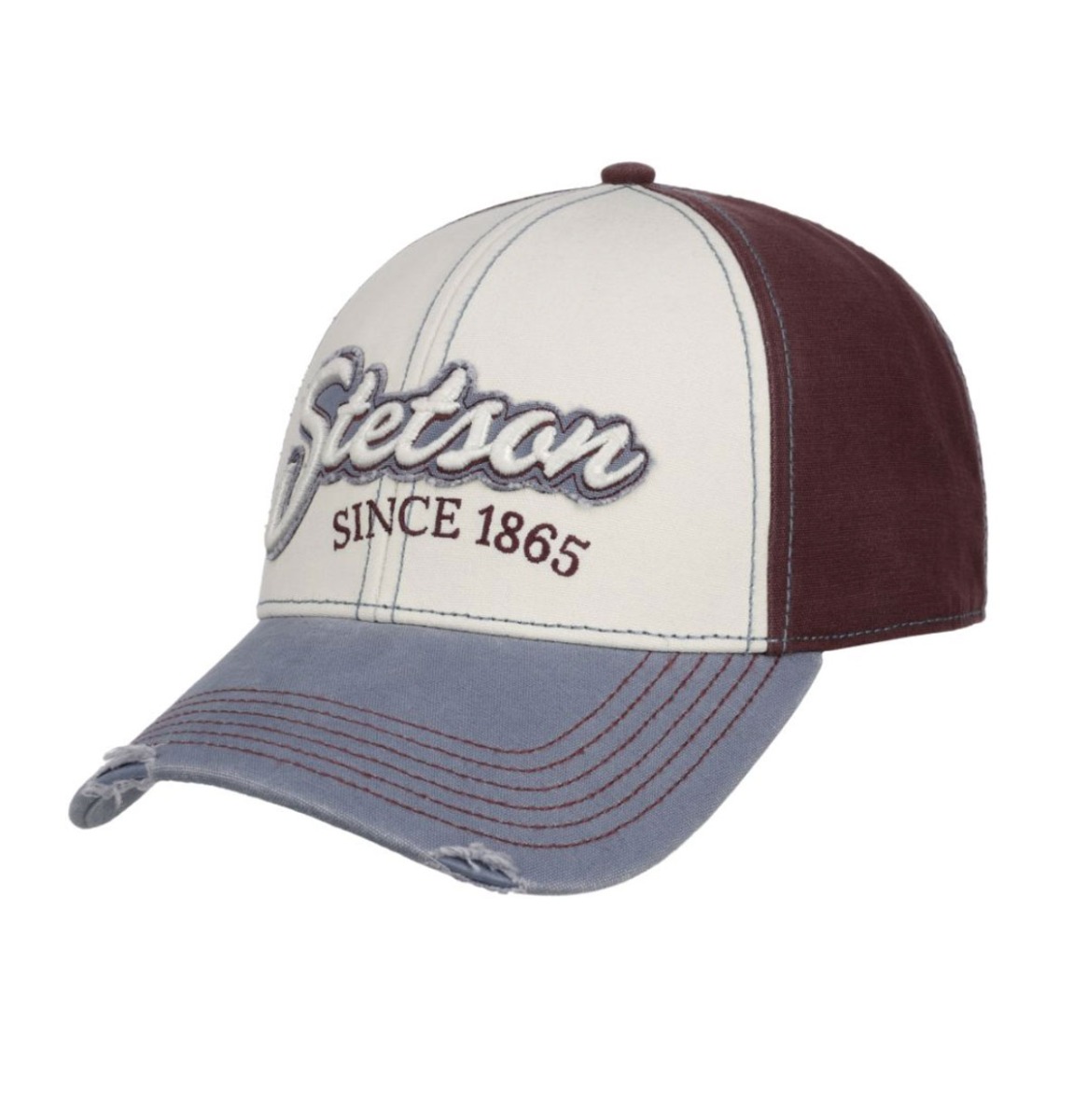 Stetson Vintage Distressed Baseball Pet Tricolor | Stetson