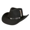 Stetson Western Woolfelt Hat Black-57/M | Fiftiesstore