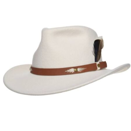 Stetson Western Woolfelt Hat Ivory-55 / S | Fiftiesstore