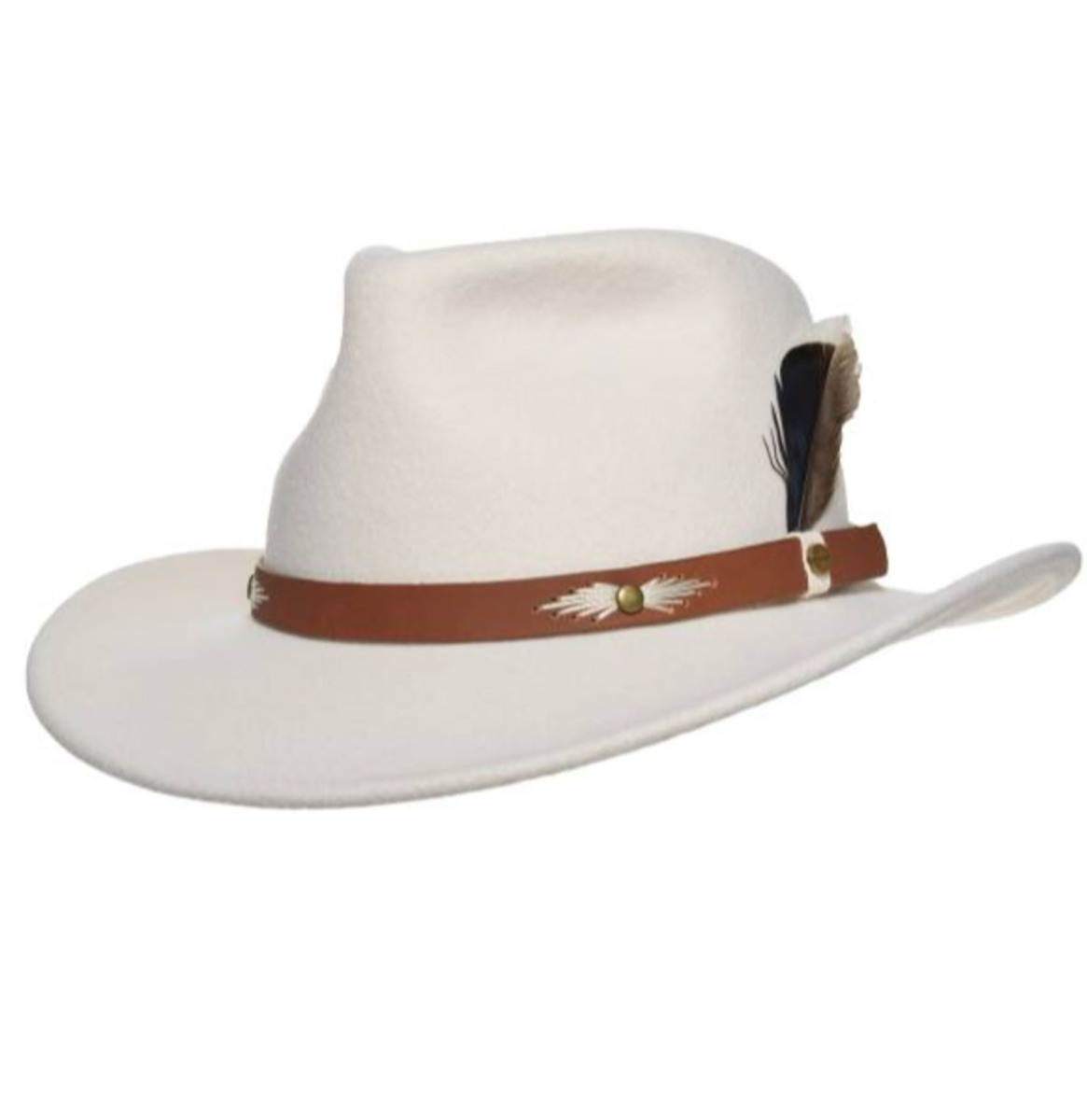 Stetson Western Woolfelt Hat Ivory-55 / S | Fiftiesstore