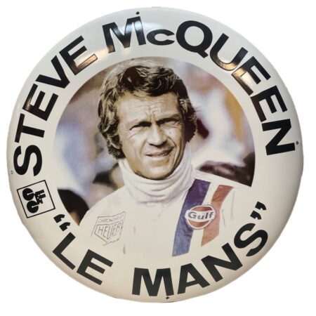 Steve McQueen - Le Mans Emaille Bord 60 cm | Gulf