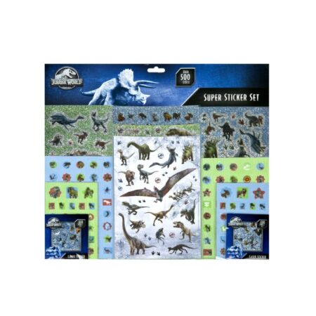 Stickerset Jurassic World Dino 500-Delig |