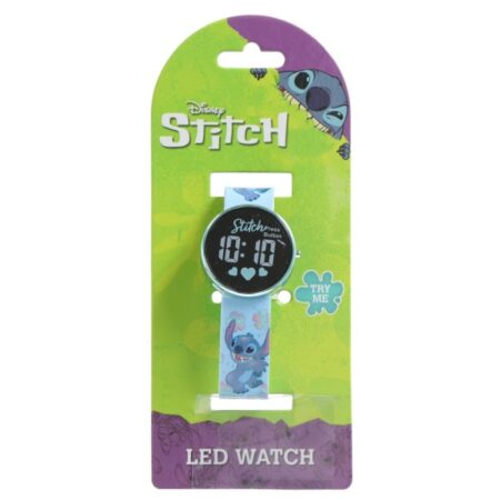 Stitch Horloge Led Rond
