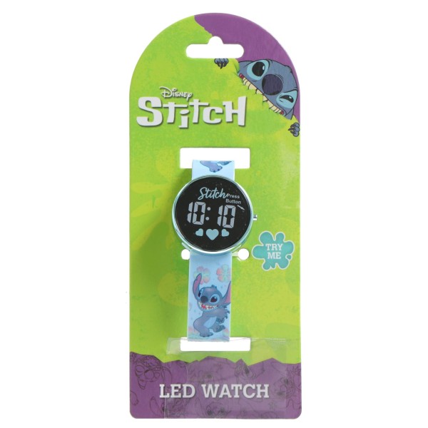 Stitch Horloge Led Rond