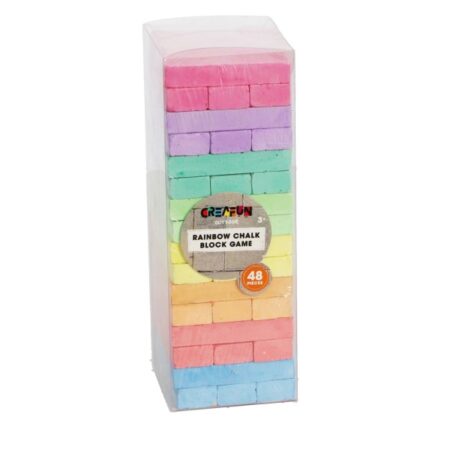 Stoepkrijt Stapelspel Creafun Outdoor 48 Delig 8 Kleuren |