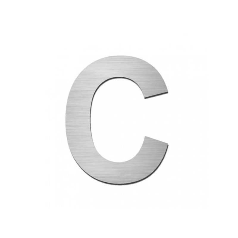 Stoer! Zelfklevende RVS huisletter York | Stoer!