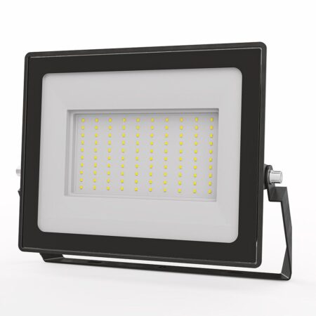 Stratos - LED Breedstraler 100 Watt 8700 Lumen - 4000K Neutraal wit licht - IP65 waterdicht - 15cm Kabel - Schijnwerper | HOFTRONIC