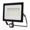 Stratos - LED Breedstraler met bewegingssensor - 100 Watt 8700 Lumen - 6500K Daglicht wit licht - IP65 Waterdicht - 15cm Kabel | HOFTRONIC