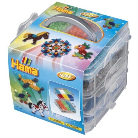 Strijkkralen Opbergbox 6000 En 3 Grondplaten Hama | Hama
