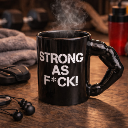 Strong as F*ck mok - Steengoed - Stoer design - Ruime inhoud | Out Of The Blue