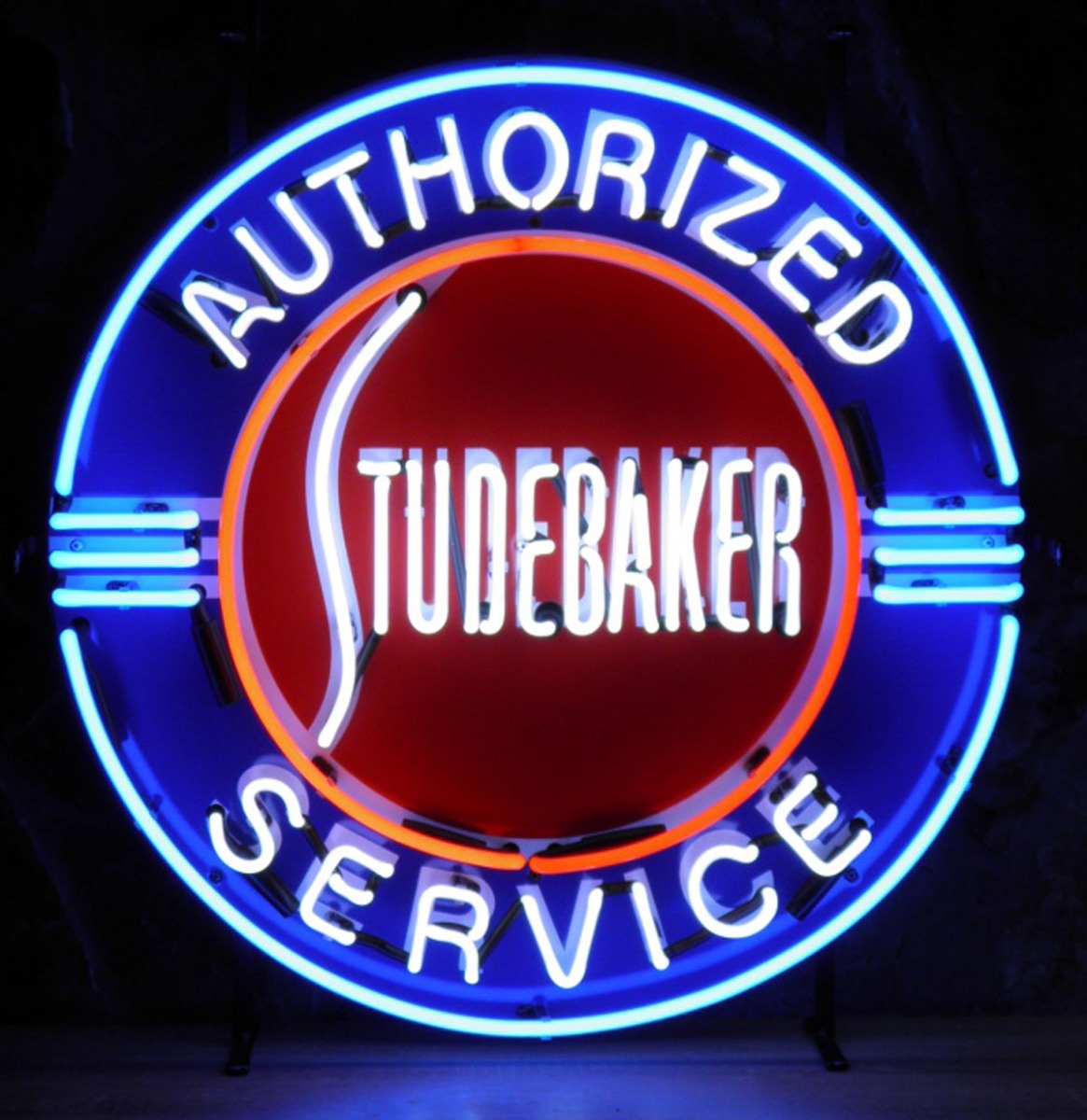 Studebaker Authorized Service Neon Verlichting 65 cm - Blauw