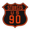 Sturgis US 90 Blikken Bord Met tekst In Relief 39