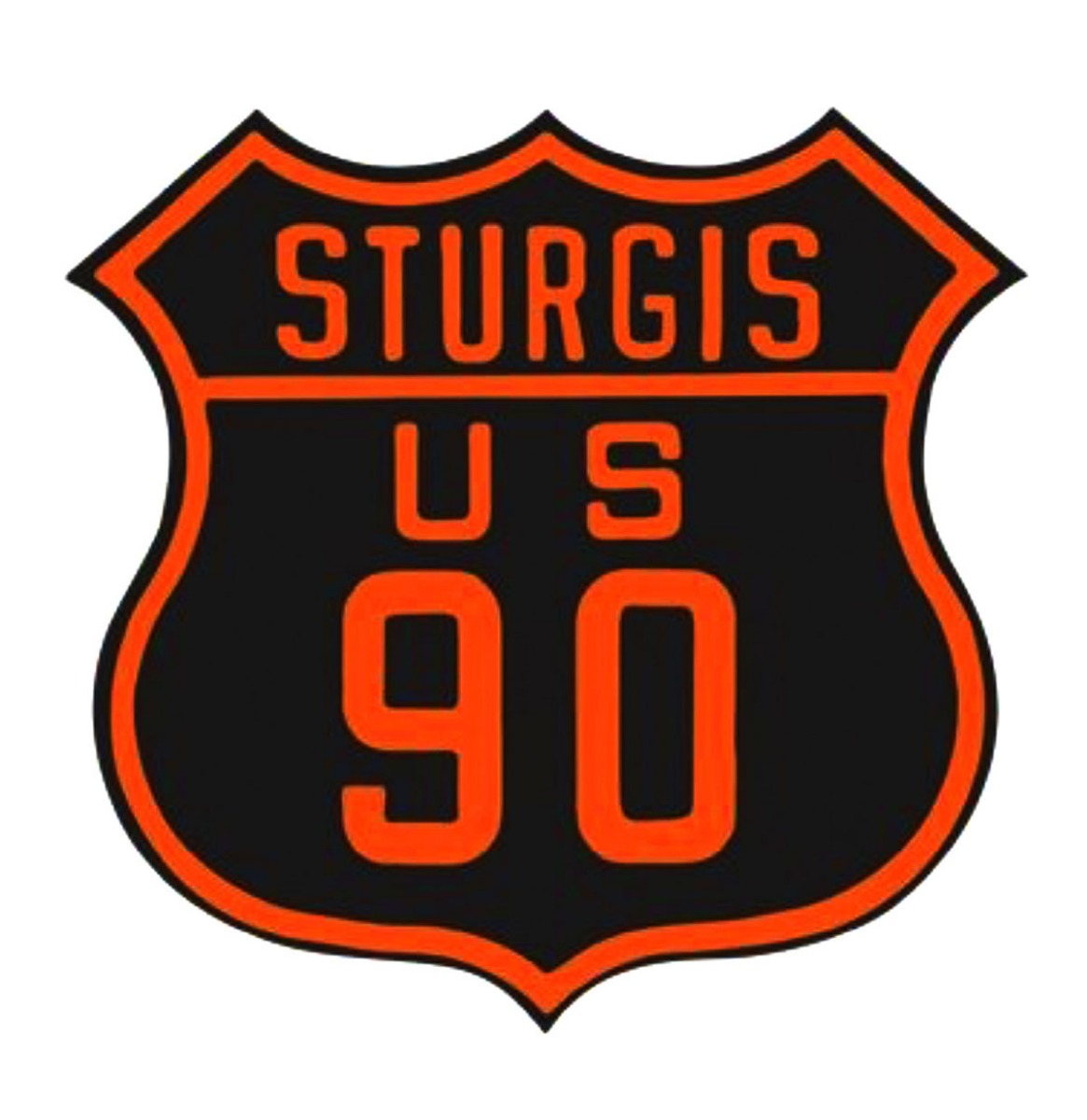 Sturgis US 90 Blikken Bord Met tekst In Relief 39
