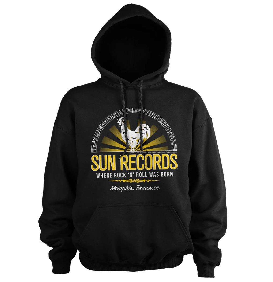 Sun Records Where Rock 'N' Roll Was Born Hoodie Black-2XL | Sun Records