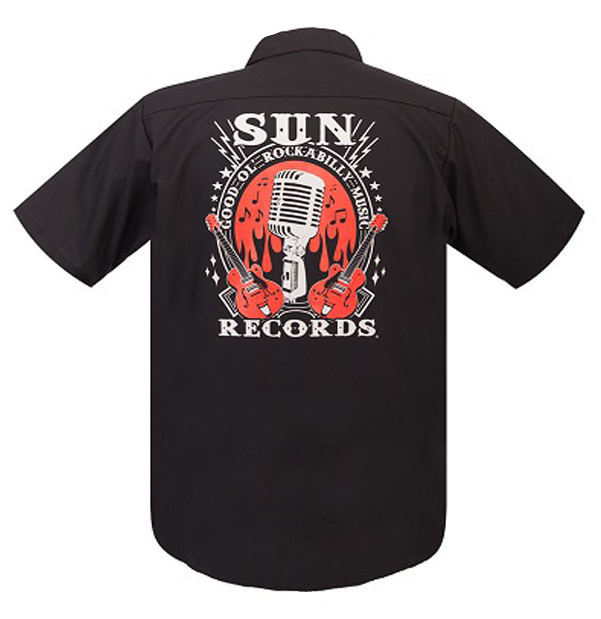 Sun Rockabilly Workshirt Black-M | Rock Steady