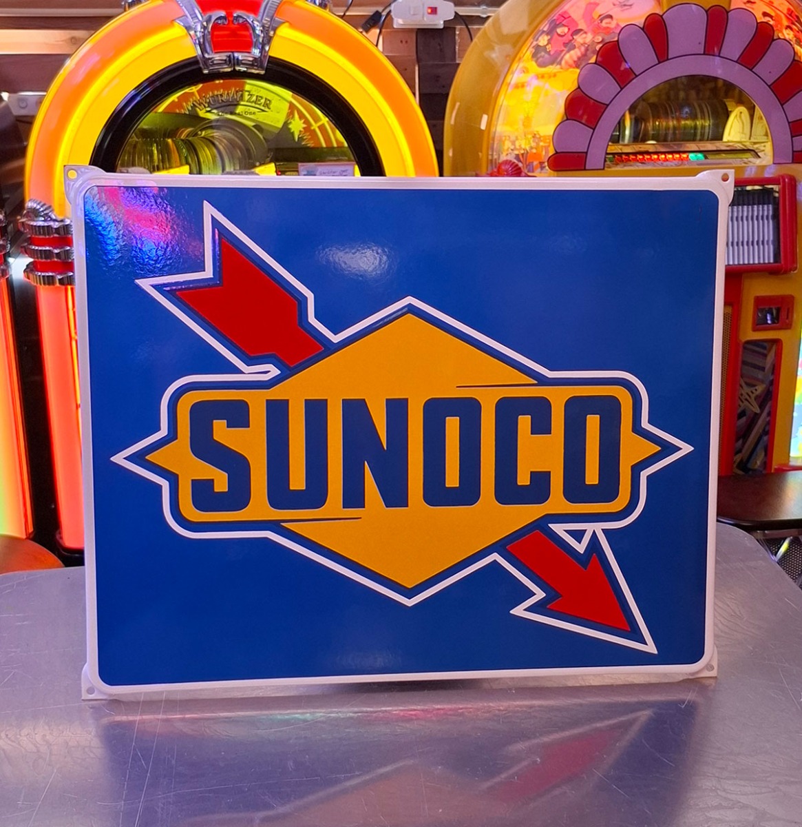 Sunoco Logo Emaille Bord - 50 x 40cm | Fiftiesstore