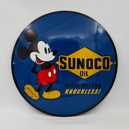 Sunoco Oil Mickey Emaille Bord - Ø30cm | Fiftiesstore