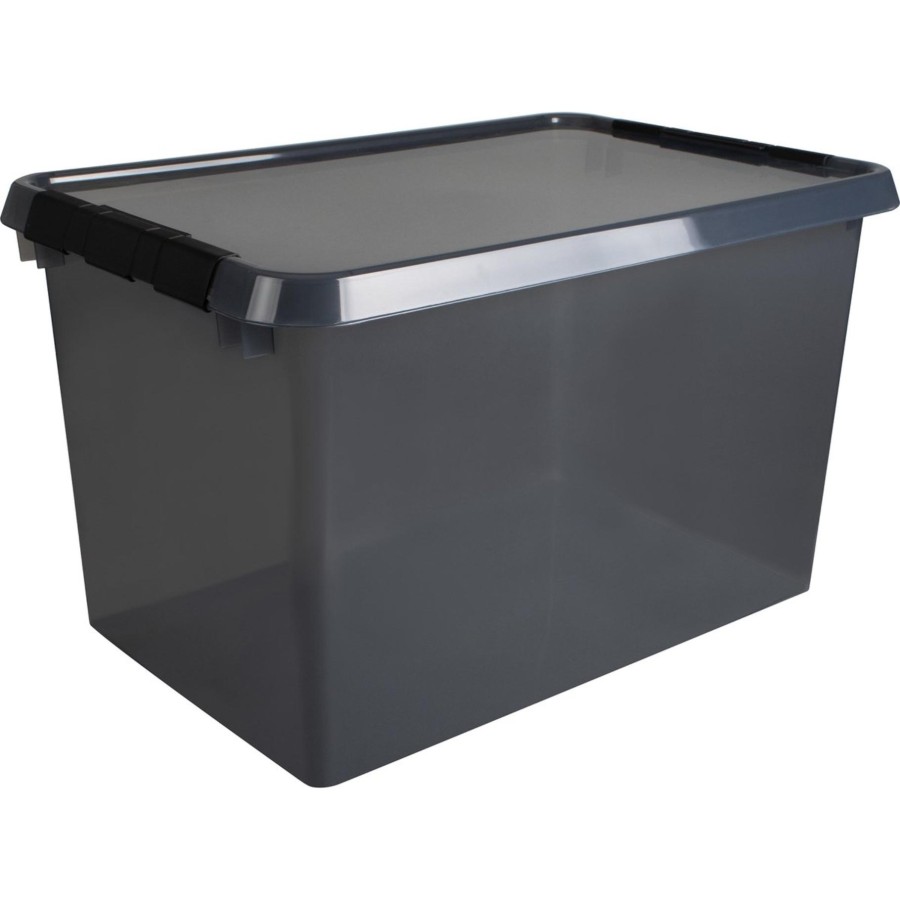 Sunware Comfort Line Opbergbox 62 Liter Transparant Grijs/zwart | Sunware