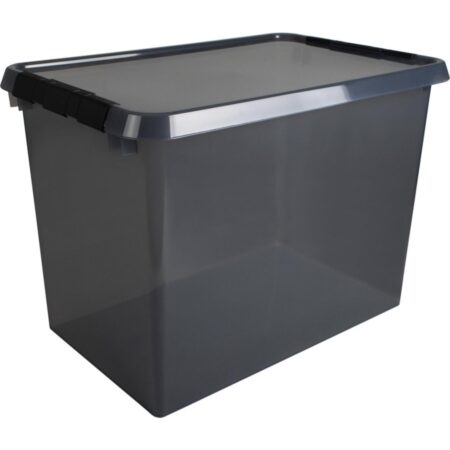 Sunware Comfort Line Opbergbox 72 Liter Transparant Grijs/zwart | Sunware