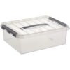 Sunware Q-line Opbergbox 10 Liter Transparant Metaal 40 X 30 X 11 Cm | Sunware