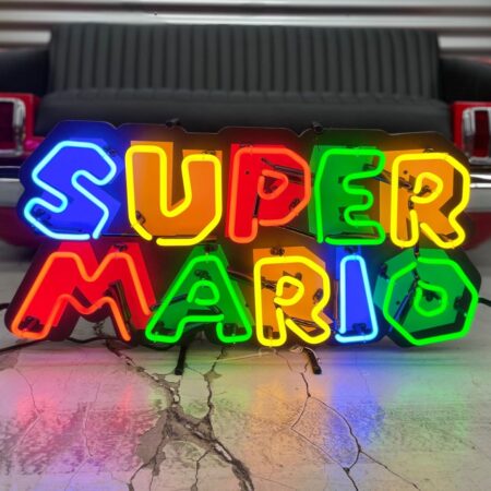 Super Mario Logo Neon Verlichting 80 x 40 cm - LAASTE STUKS | 3% korting | Fiftiesstore
