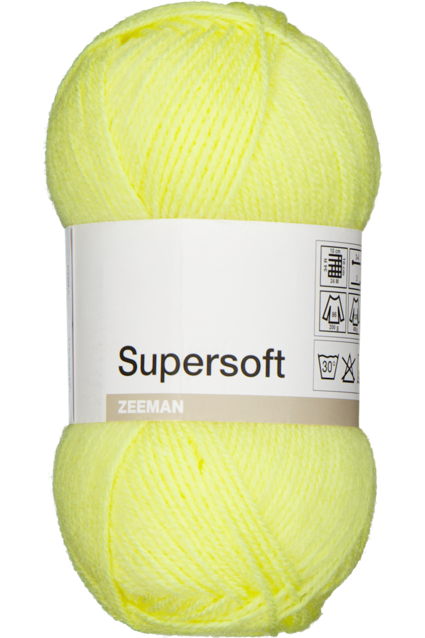 Supersoft Breigaren - Geel | Zeeman
