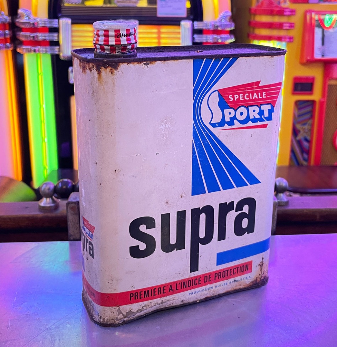 Supra Vintage Motor Olieblik - Origineel | The Dutch Pickers