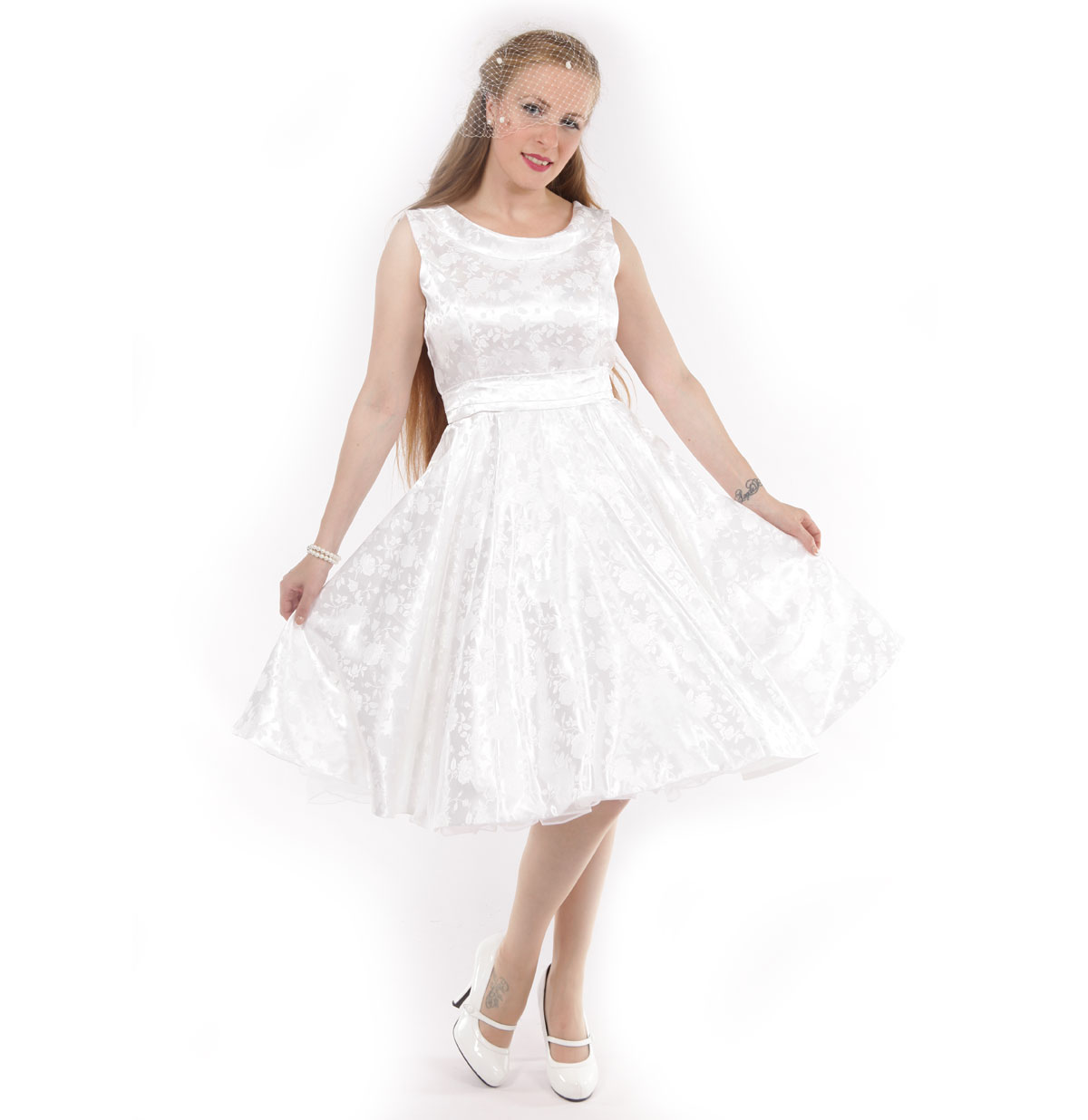 Suzette Pearl Floral Dress-XXL | 40% korting | Heart of Haute