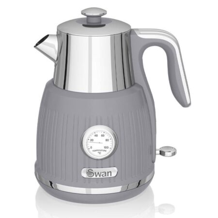 Swan Kruik Waterkoker 1.5L - Grijs - LAATSTE KANS | 37% korting | Swan Retro